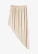 Gonna plissettata in satin lucido, bonprix
