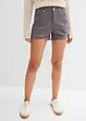 Shorts a vita alta in twill, bonprix