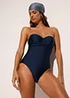 Costume intero con ferretto in materiale lucido, bonprix
