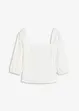 Blusa con maniche a sbuffo e dettaglio smock, bonprix