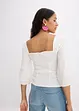 Blusa con maniche a sbuffo e dettaglio smock, bonprix