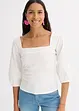Blusa con maniche a sbuffo e dettaglio smock, bonprix