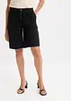 Shorts in twill con cintura da annodare, bonprix