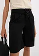 Shorts in twill con cintura da annodare, bonprix