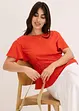 Maglia in  jersey crêpe con dettagli smock, bonprix
