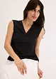 Maglia in jersey crêpe con effetto a portafoglio, bonprix
