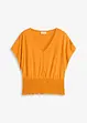 Maglia con fondo smock, bonprix