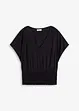 Maglia con fondo smock, bonprix