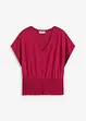 Maglia con fondo smock, bonprix