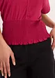 Maglia con fondo smock, bonprix