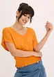 Maglia con fondo smock, bonprix