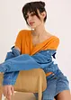 Maglia con fondo smock, bonprix