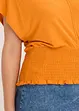Maglia con fondo smock, bonprix