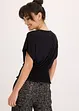 Maglia con fondo smock, bonprix