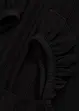 Top in jersey crêpe con volant alle spalline, bonprix