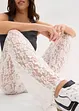Pantaloni con elastico in vita e pizzo, bonprix