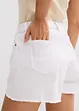Shorts a vita alta in twill, bonprix