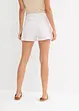 Shorts a vita alta in twill, bonprix