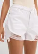 Shorts a vita alta in twill, bonprix