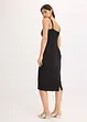 Abito midi in fine satin, bonprix