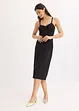 Abito midi in fine satin, bonprix