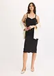 Abito midi in fine satin, bonprix