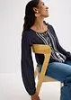 Blusa con ricami, bonprix