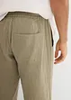 Pantaloni in mussola con elastico in vita regular fit, tapered, bonprix