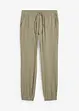 Pantaloni in mussola con elastico in vita regular fit, tapered, bonprix