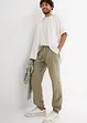 Pantaloni in mussola con elastico in vita regular fit, tapered, bonprix