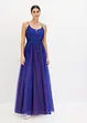 Abito lungo in delicato tulle con pizzo, bonprix