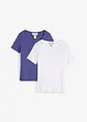 T-shirt in morbida viscosa (pacco da 2), bonprix