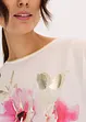 Maglia con inserto in satin, bonprix