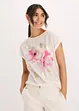 Maglia con inserto in satin, bonprix
