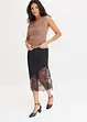 Gonna midi in satin fluente, bonprix