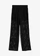 Pantaloni con elastico in vita e pizzo, bonprix