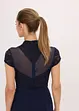 Abito lungo con pizzo e mesh, bonprix