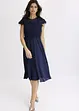Abito midi in delicato tulle con pizzo, bonprix