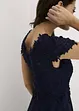 Abito midi in delicato tulle con pizzo, bonprix