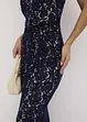 Abito di pizzo con spalline e fascetta in satin, bonprix