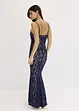 Abito di pizzo con spalline e fascetta in satin, bonprix