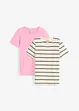 T-shirt in puro cotone biologico (pacco da 2), bonprix
