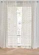 Tenda trasparente con ricamo (pacco da 1), bonprix