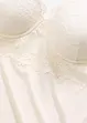 Canotta con reggiseno integrato in microfibra liscia, bonprix