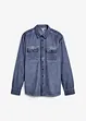 Camicia a maniche lunghe in puro cotone effetto lavato, bonprix