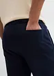 Pinocchietti in felpa effetto denim con cinta comoda, bonprix