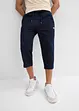 Pinocchietti in felpa effetto denim con cinta comoda, bonprix