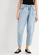 Jeans barrel cropped low stretch, vita media, bonprix