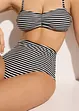 Slip per bikini a vita alta con sgambatura classica, bonprix