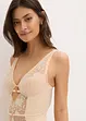 Body a perizoma con ferretto ed effetto lucido, bonprix